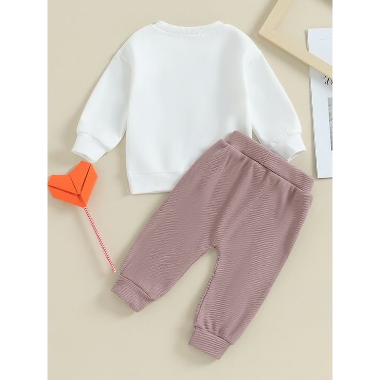 Elippeo 2PCS Baby Girls Outfits 3M 6M 12M 18M 24M 3Y Long