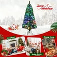 thumbnail image 6 of Costway 7ft Pre-lit Fiber Optic PVC Artificial Christmas Tree w/ 820 Branch Tips, 6 of 11