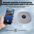 thumbnail image 4 of Thin Under Pillow Sleep Speaker with Sleep Timer, Bluetooth 5.4 Wireless Pillow Speaker for Sleeping, 16H Battery, 995-Min Timer, Side Sleeper Friendly, TF Card Support, 4 of 11