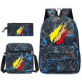 thumbnail image 1 of Leisure Prestonplayz Student Schoolbag Backpack Small Shoulder Bag Pen Bag Three-piece Set, 1 of 1
