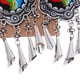 thumbnail image 4 of s bordadas multicolores Boho de s mujeres cuelgan del partido judío Hugo Pendientes del perno prisionero cuelga, 4 of 10