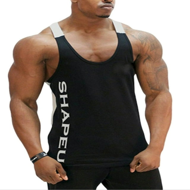 Male Sleeveless Running Slim Fit Vest Athletic Technical Fitness Tops