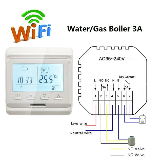 Programmable Tuya Smart WiFi Thermostat Electric Heating Warm Floor Temperature Controller ,Easy to Install