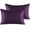 Eggplant Purple, variant on Ntbay 2 Pack Silky Satin Queen Pillowcases for Hair and Skin, Luxury and Soft Pillow Cases with Envelope Closure, 20" x 30", Black