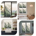 thumbnail image 7 of Window Privacy Film Mountains Stained Glass Window Film Decorative Sun Block Window Cover Watercolor Forest Nature Pine Trees Landscape Window Clings Static Adhesive Sticker for Bathroom 17.7"x39.3", 7 of 7