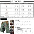 thumbnail image 4 of Men's Summer Outdoor Casual Patchwork Pocket Cargo Shorts, Sport Pants,Green,L, 4 of 4