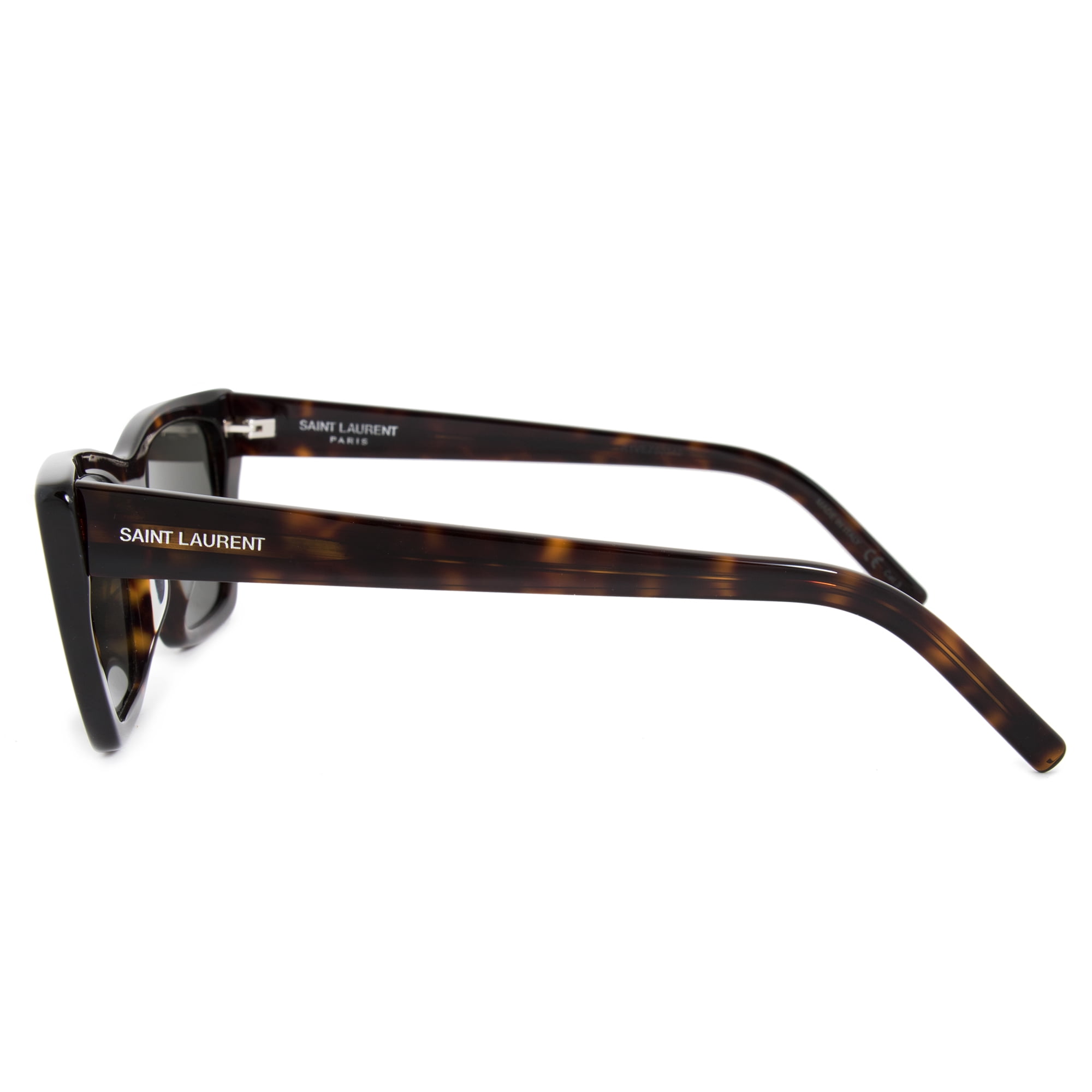 Saint Laurent Grey Cat Eye Ladies Sunglasses SL 276 MICA 002 53