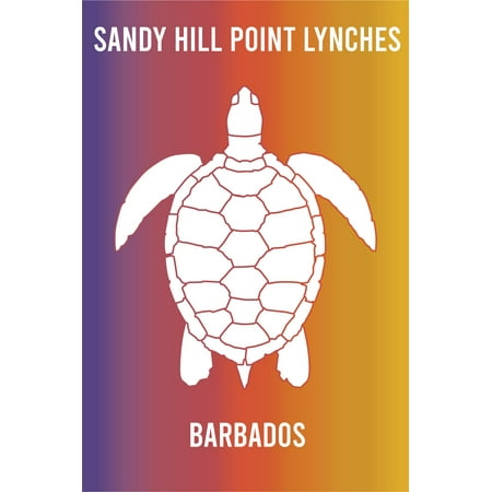 

Sandy Hill Point Lynches Barbados Souvenir 2x3 Inch Fridge Magnet Turtle Design