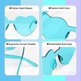 thumbnail image 4 of Heart Shaped Glasses 17 Pack Different Colors Gradient Heart Shaped Glasses Multipack Stylish and Trendy Bachelor Party Glasses, 4 of 5