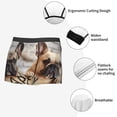 thumbnail image 3 of Picia Cute Bulldogs Apply Pattern Men’s Boxer Briefs – Soft & Breathable Underwear, Stretchy & Comfortable Fit, Supportive Pouch Design, Moisture-Wicking-Medium, 3 of 5