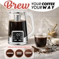 thumbnail image 4 of Gourmia Electric Kettle 1.7L with 6 Presets, Digital Display, and Tea Infuser, White, 4 of 11
