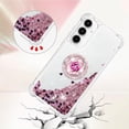 thumbnail image 4 of Phone Case for Samsung Galaxy A35 5G, Galaxy A35 5G Case Glitter Clear TPU Cute Love Moving Quicksand Sparkle Case with Stand Liquid Shockproof Cover for Samsung Galaxy A35 5G Rose Gold YBZ, 4 of 7