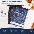 thumbnail image 4 of wqlpp-Bread Bags, 2 Packs Bread Bags for Homemade Bread, Reusable Sourdough Storage Bag With Zipper, Large Freezer Container to Keep Bread Fresh (Black, L), 4 of 4