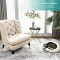 thumbnail image 2 of HLR Faux Green Mable Side Table, Round Side Table with Gold Metal Base Gold Frame, 2 of 7