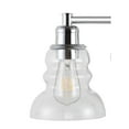 thumbnail image 6 of Manhattan Vintage 18.5" 2-Light Metal/Glass Industrial Rustic LED Vanity, Chrome, 6 of 8