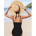 thumbnail image 4 of Aideaone Girls Swimsuit Quick Dry Cut Out One Piece Bathing Suit Adjustable Straps Swimwear with Cover Up Skirt Size 7-14, 4 of 7
