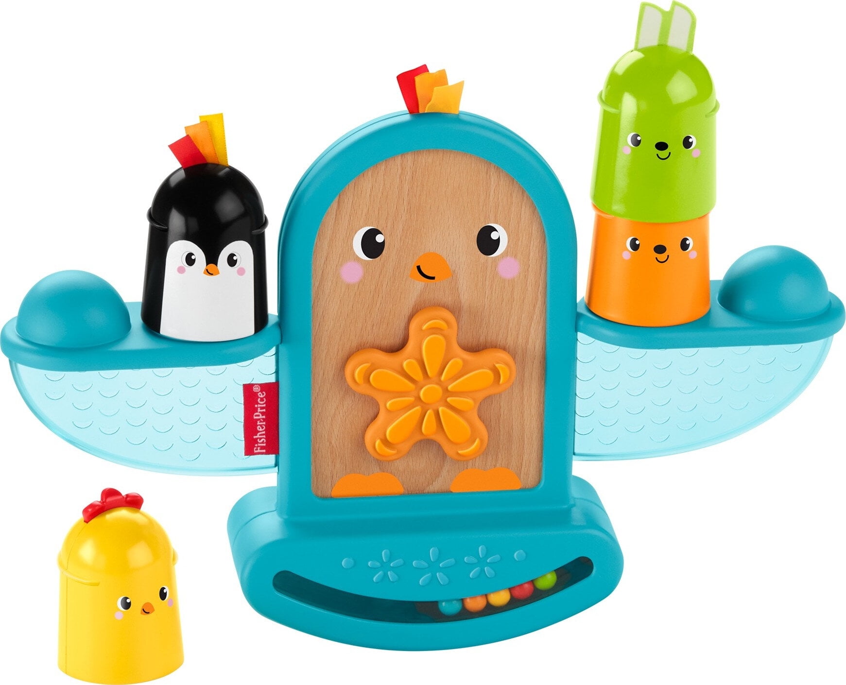 Fisher-Price Stack And Rattle Birdie, Baby Rattle And Stacking Toy