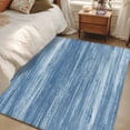 thumbnail image 4 of Blue Area Rugs 4'x6', Washable Small Throw Rugs for Office Bathroom, Vintage Modern Abstract Art Ombre Indoor Outdoor Rug Non-Slip Low Pile Carpet Runner Reversible Floor Mats, 4 of 8