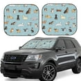 thumbnail image 1 of Wukai Dog Pets Car Front Windshield Sun Shade,Sun Visor Shield Block Automotive Interior Protector Blocks UV Rays-Large, 1 of 6