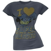 Spongebob Squarepants - I Heart Super Heroes Junior T-Shirt