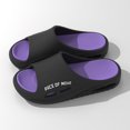 thumbnail image 4 of Mens Slippers,Men Quick Dry Non- Massage Soft Sole Slippers for Home Indoor Use,Slippers for Men,Purple,9, 4 of 5