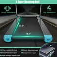 thumbnail image 6 of Topcobe Folding Electric Compact Walking Treadmill with APP Control Speaker, Under Desk Walking Pad Treadmill, Walking Pad for Home, Blue, 6 of 8