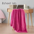 thumbnail image 5 of The Sheet Lab Solid Plush Microfiber Throw Blanket, Hot Pink, 50" x 70", 5 of 6