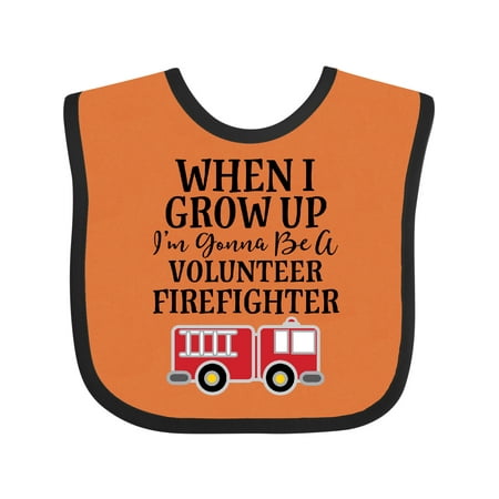 

Inktastic Firefighter Volunteer Fireman Gift Baby Boy Bib