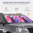 thumbnail image 7 of Picia Neon Skull With Milkshake 2 Piece Car Windshield Sun Shade Foldable | Foldable Sun Shield for Front Window Blocks UV Rays and Keeps Your Vehicle Cool-Large, 7 of 7