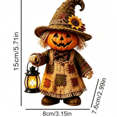 thumbnail image 4 of Halloween Pumpkin Resin Figurine, Cute Handcrafted Fall Decor for Tiered Tray, Mantel, and Tabletop Display, 4 of 6