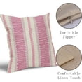 thumbnail image 4 of Hot Pink Pillow Covers 20x20 Set of 2 Light Pink Preppy Room Decor Outdoor Pillowcases Farmhouse Boho Rustic Dot Print Striped Decorative Throw Cushion Case Decor for Couch Sofa Bed, 4 of 6