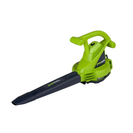 Greenworks 12 Amp Variable Speed Electric Mulcher Blower Vac