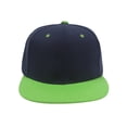 thumbnail image 2 of Top Headwear Flat Bill Adjustable Snapback Cap - Navy/Green, 2 of 2