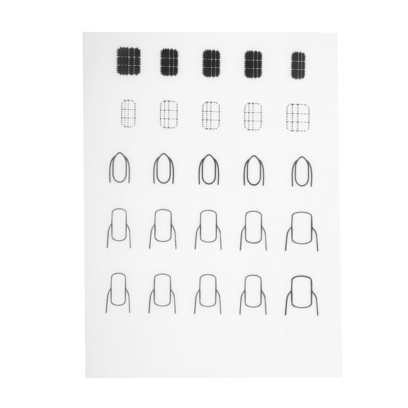 Unique Bargains Rectangular Rollable Nail Art Stamping Mat Clear White 1 Pc