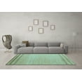 thumbnail image 3 of Ahgly Company Indoor Rectangle Solid Light Blue Modern Area Rugs, 7' x 9', 3 of 4