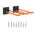 thumbnail image 5 of deevoka 2 Pieces Garage Utility Hooks Wall Mounted Hooks, Car Tires Ladders Garden Tools Storage Organization, Metal Hanger Organizer Orange, 5 of 9