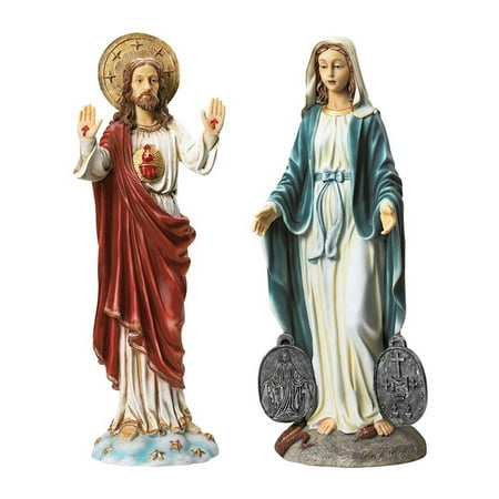 Italian-Style Devotional Art Collection: Jesus and Mary Sculptures