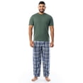 thumbnail image 1 of Conjunto de pijama IZOD de jersey de manga corta y pantalones IZOD para hombre, 1 of 5