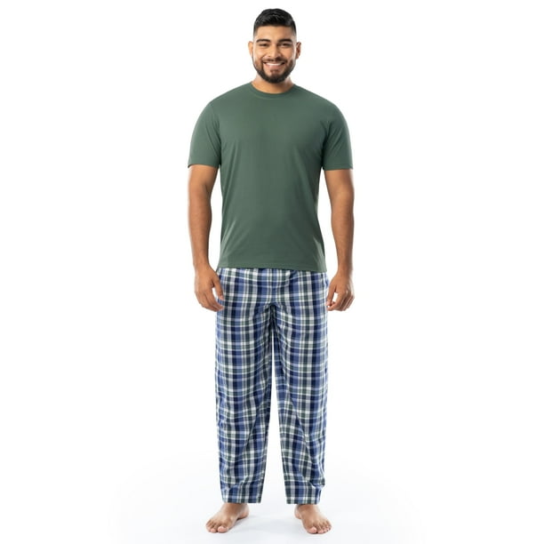 Set de Pijama IZOD para Hombre con Camiseta de Manga Corta y Pantalones