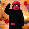 thumbnail image 4 of UYYX Monster Onesie Kids Toddler Big Mouth Cartoon Monster Plush One Piece Sleepsuit Soft Thick Holiday Party Costume(Red,2-4 Years), 4 of 4