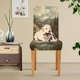 thumbnail image 4 of Yayeee 2 Pack Dining Chair Covers Stretch Parson Chairs Slipcovers Seat Protector, Snow Mountains, 4 of 6