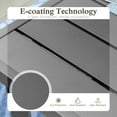 thumbnail image 6 of Sophia & William 83" Outdoor Dining Table for 8 Metal Patio Table with Umbrella Hole, Black, 6 of 8