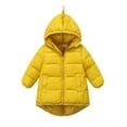 thumbnail image 2 of XEGLSBU Girls Coats Size 6-10 Girls Lightweight Down Jacket Winter Cartoon Short Coats for Kids Warm Thin Quilted Outerwear with Prints Girls Coats Size 6X Yellow Size 5-6 Years, 2 of 4