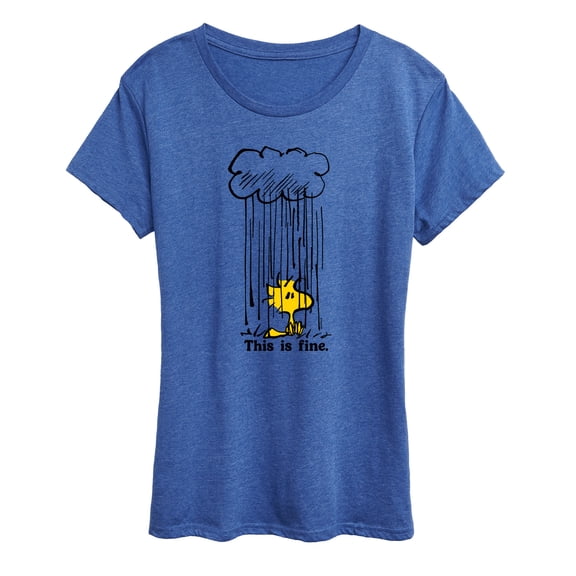 Peanuts - Woodstock This Is Fine - Women's Short Sleeve Graphic T-Shirt