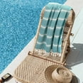 thumbnail image 6 of BELIZZI HOME Peshtemal Turkish Towel 100% Cotton Chevron Beach Towels Oversized 36x71 Set of 6, Beach Towels for Adults, Soft Durable Absorbent Extra Large Bath Sheet Hammam Towel - Teal, 6 of 6