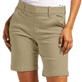 thumbnail image 2 of TQWQT Khaki Shorts for Women Dressy Casual Bermuda Shorts Straight Leg High Waisted Trendy Summer Dress Shorts with Pockets Khaki S, 2 of 6