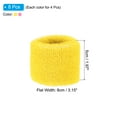 thumbnail image 2 of Uxcell 8x5cm Sport Wrist Bands Terry Absorbent Athletic Sweatband 8 Pack Yellow Pink, 2 of 6