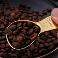 thumbnail image 4 of 3 Pack Coffee Scoop,Stainless Steel Coffee Spoons Tablespoon Measuring Spoons for Tea,Ground Coffee,Whole Bean(15ml)golden9.5*4cm, 4 of 5