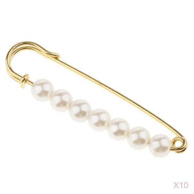 Pin De Lujo De Imitación Sunnimix Clip De Alfiler De Broche Para Bufanda 10 Piezas