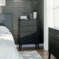 thumbnail image 5 of Prepac Milo Mid Century Modern 4-Drawer Vertical Chest, Black, 5 of 11